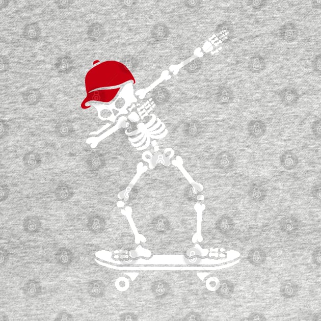 Dab dabbing skeleton skateboard skater by LaundryFactory